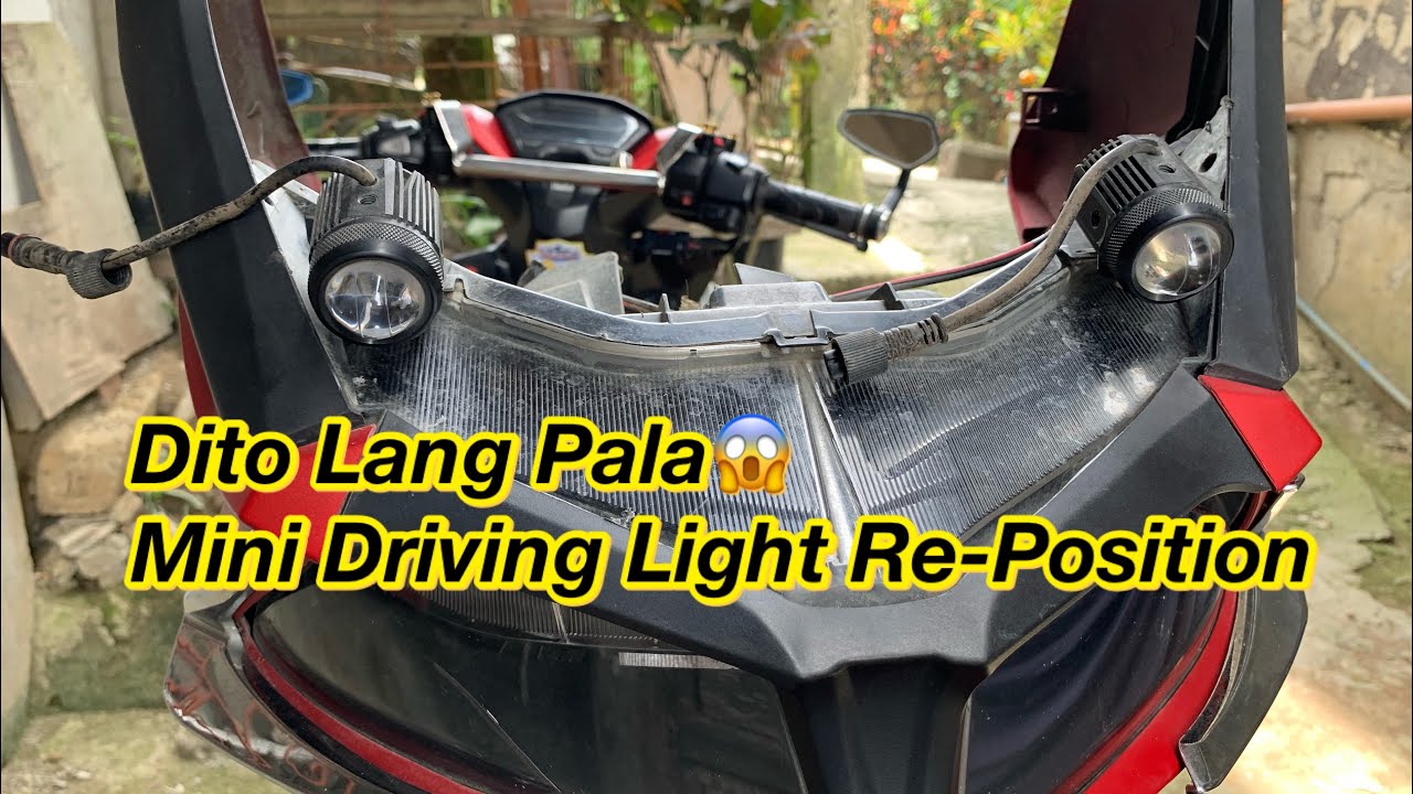 Honda Click 150i | Mini Driving Light New Position | DIY
