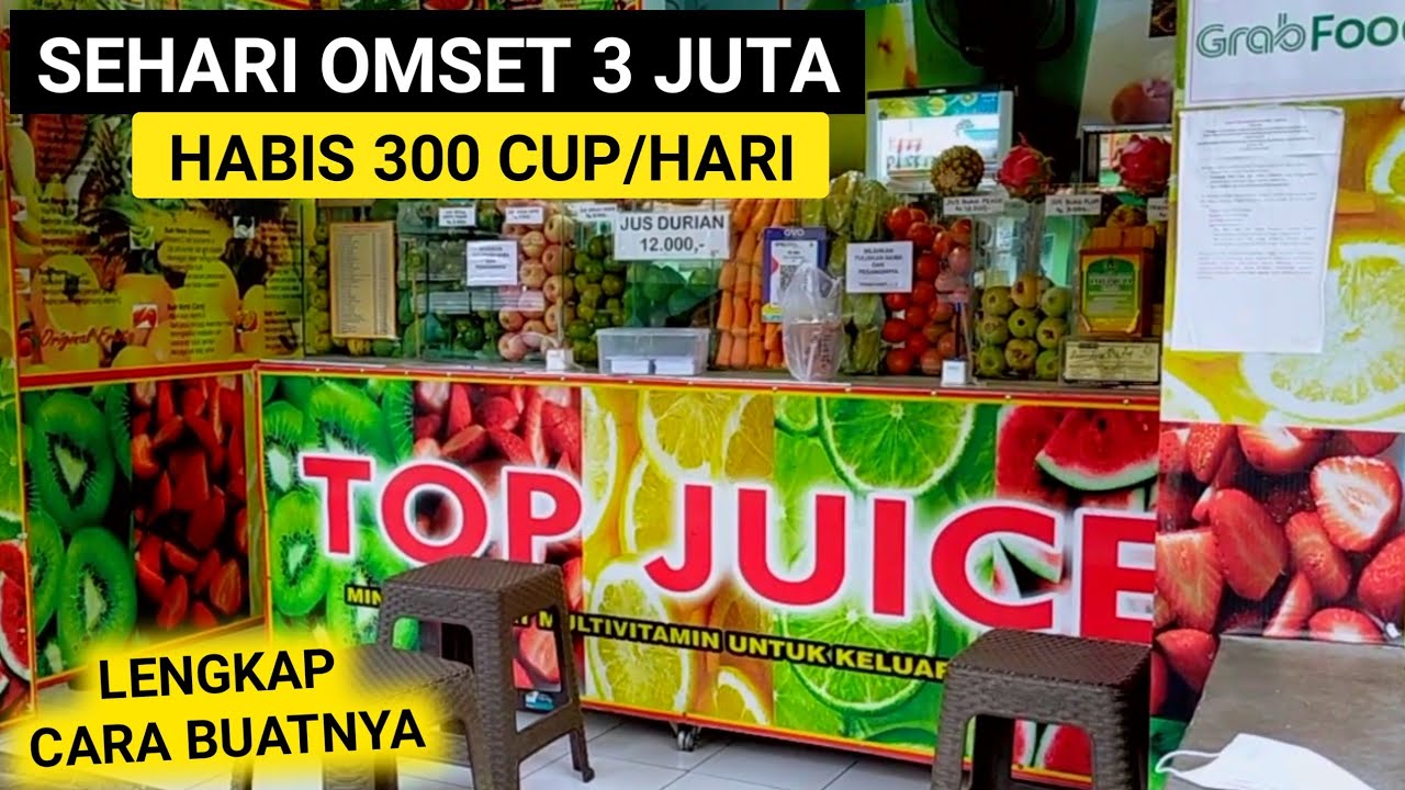 DIAJARI LANGSUNG DARI AHLINYA CARA MEMBUAT JUS BUAH KEKINIAN HABIS 300 CUP/HARI OMSET 3 JUTA