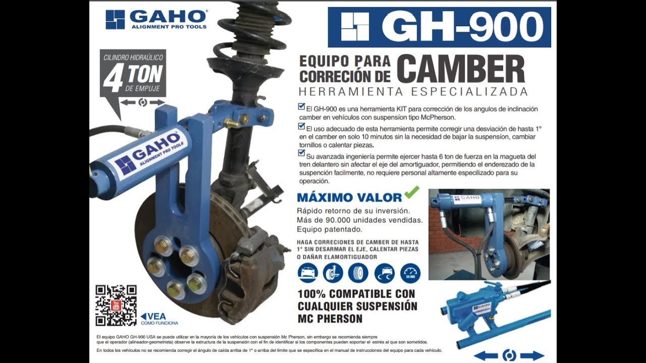Partes y Piezas del Corrector GH900 para mejor Alineacion de autos y camionetas