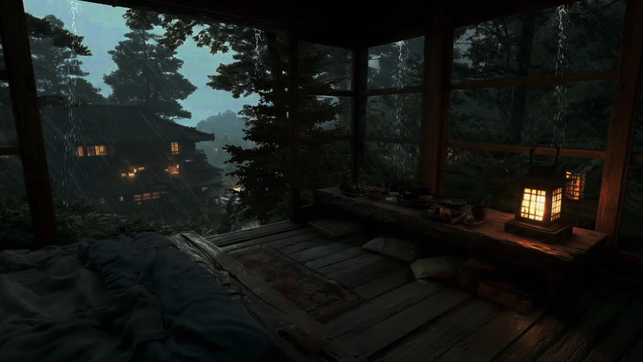Rain Sounds at the Cozy Forest Cabin 🌧 | Drift into Deep Sleep