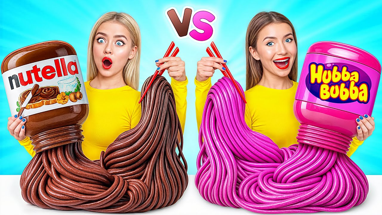 Жевательная Резинка vs Шоколадная Еда Челлендж | Секретные Лайфхаки и Гаджеты от Choco DO