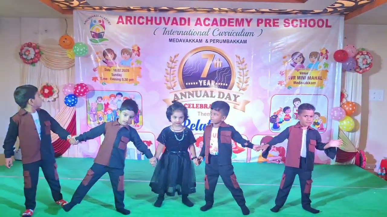 Arichuvadi Academy PreSchool Medavakkam ANNUAL DAY CELEBRATION #FRIENDSHIP Song