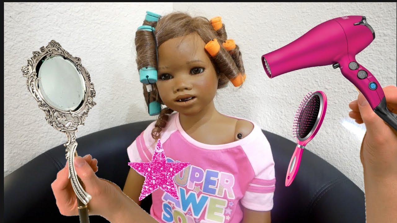 Silicone Baby Big Sister Hair Makeover Again #5 w/Reborn Kid Malia