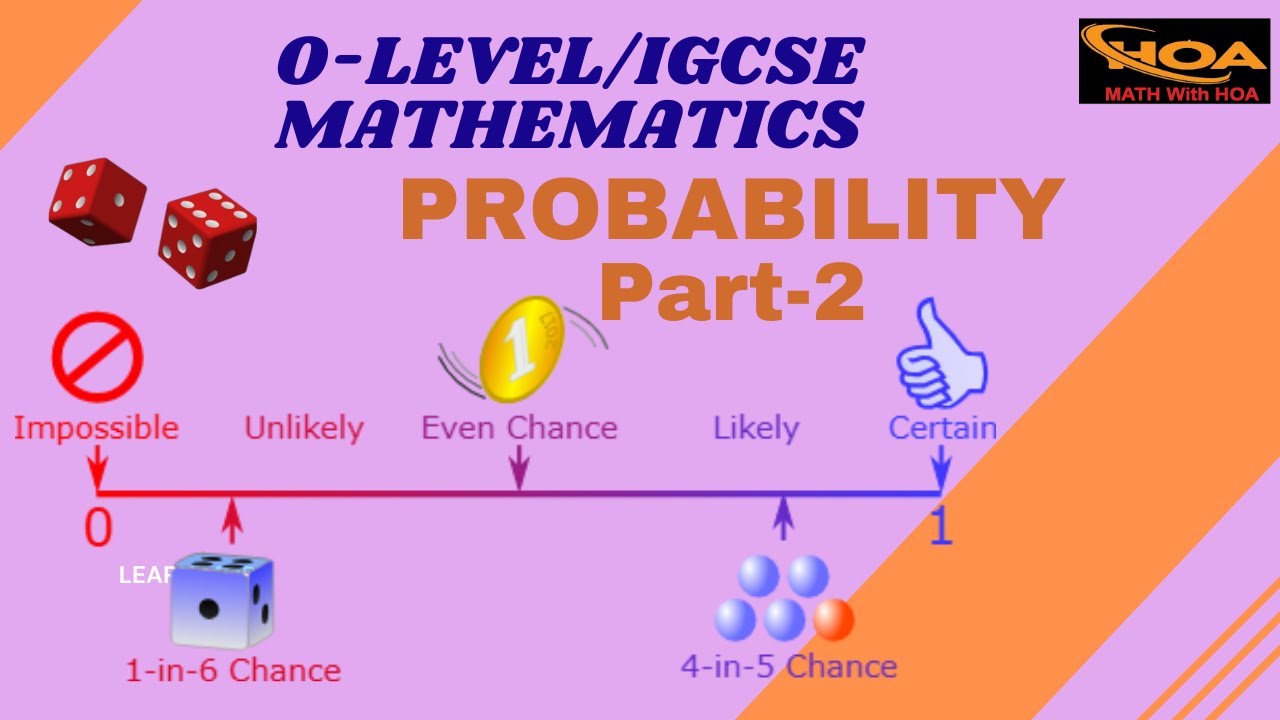 Probability Made Easy | Part-2 | O Level & IGCSE Mathematics | MATH With HOA