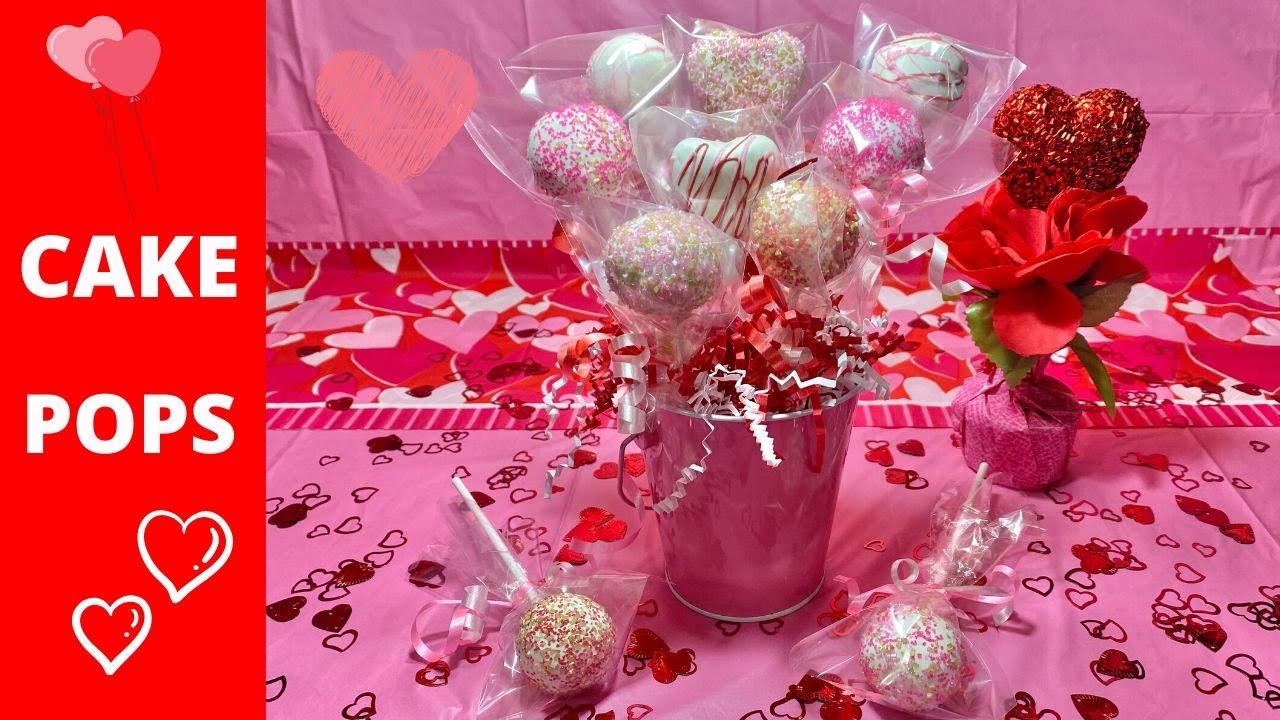 HOW TO MAKE VALENTINE'S CAKE POPS | STEP BY STEP |