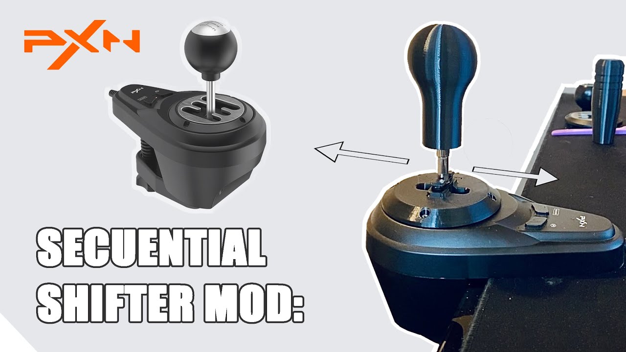 PXN V10 MODS: KNOBS AND SECUENTIAL SHIFTER / HANDBRAKE