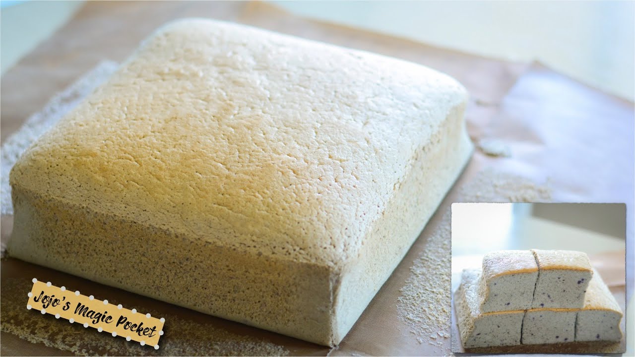 Taro Taiwanese Castella Cake | 芋泥古早蛋糕（附芋泥的做法）