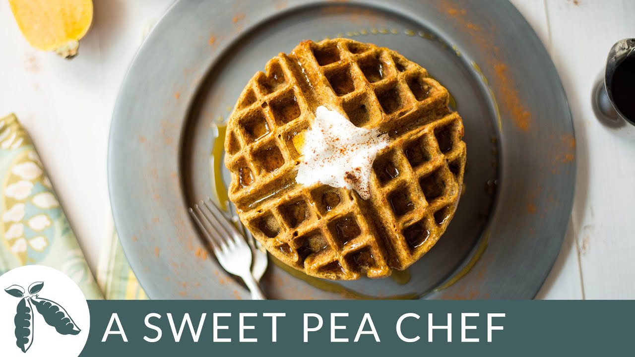 Butternut Squash Waffles | A Sweet Pea Chef
