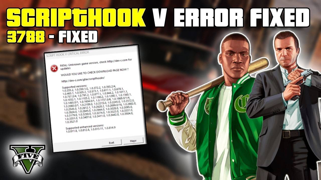 &ldquo;GTA 5 Script Hook V Not Working? Fix It in 2 Minutes!&rdquo;
