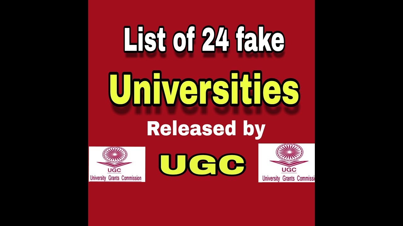 2018.List of fake universities by UGC. for ugcnet paper 1