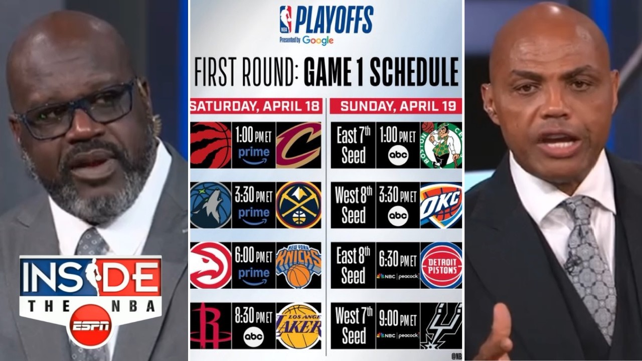 Inside The NBA | Shaq & Chuck on NBA playoff picture after Spurs lost to Nuggets, Lakers beat Jazz