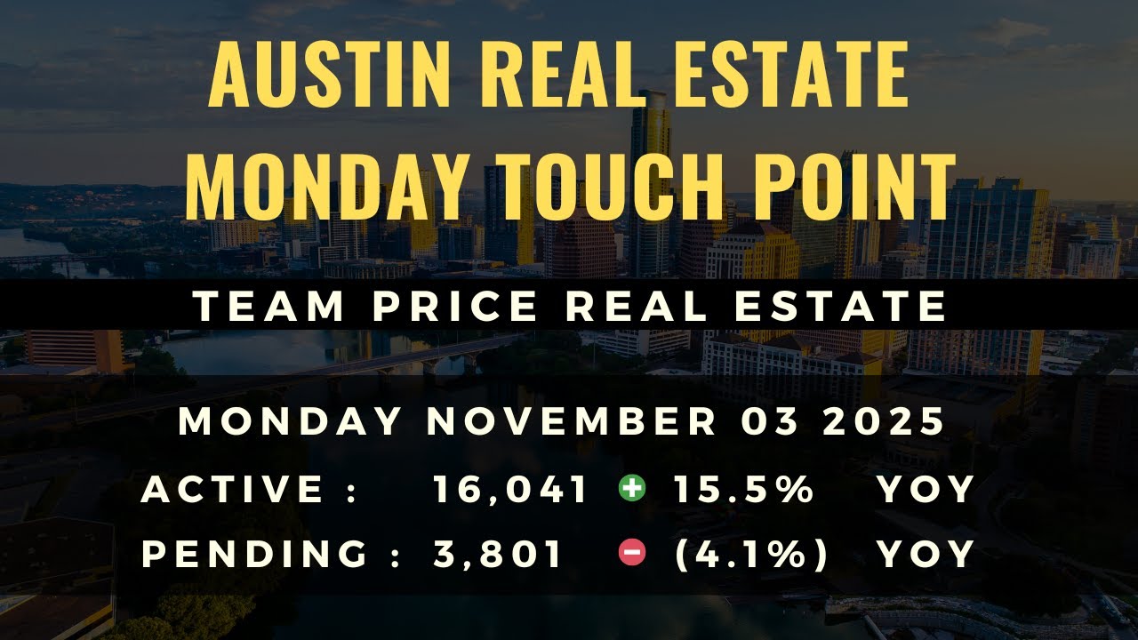 November 3, 2025 | Team Price Monday Touch Point with Dan Price; Austin Real Estate Market Update