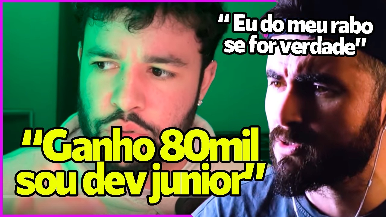 Dev JUNIOR ganhando 80MIL e reclamando!