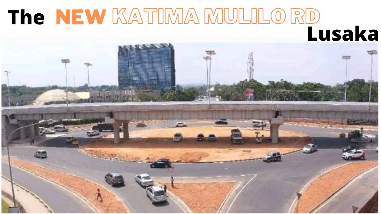 Driving along the expanded Katima Mulilo Road Lusaka
