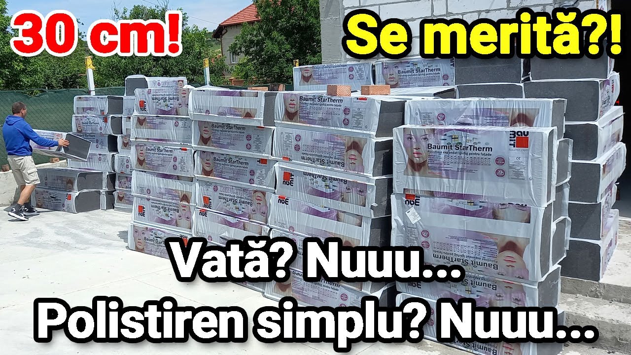 #156 De ce polistiren grafitat de 30 cm grosime pentru fatada casei? #casapasiva #passivehouse