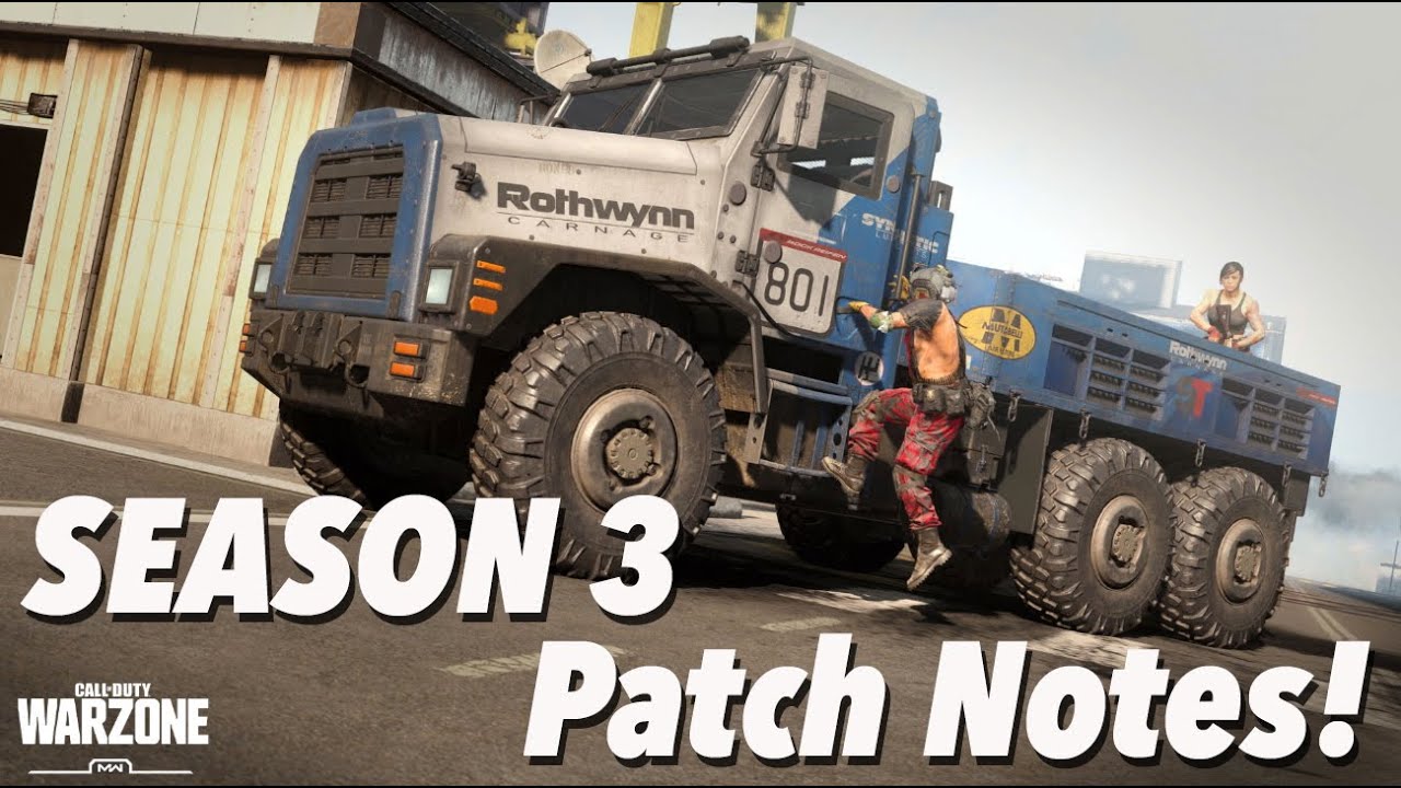 COD Warzone: SEASON 3 Patch Notes!