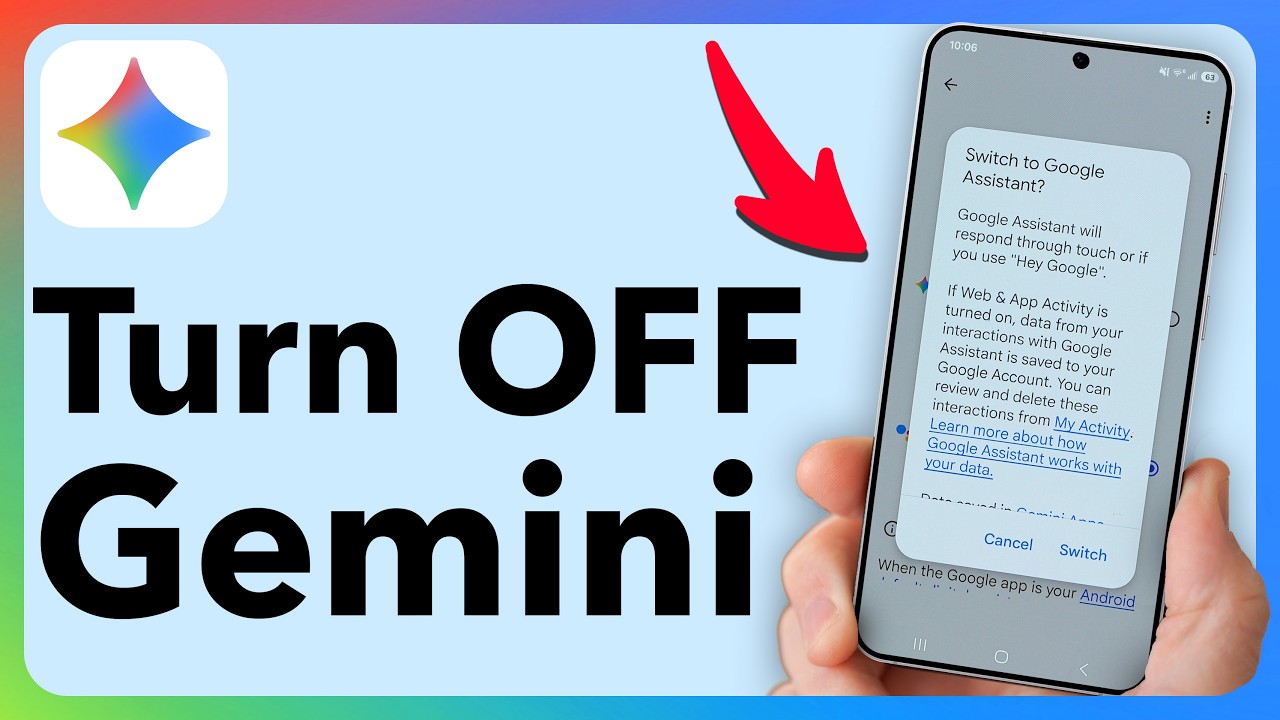 Как отключить Gemini на Android