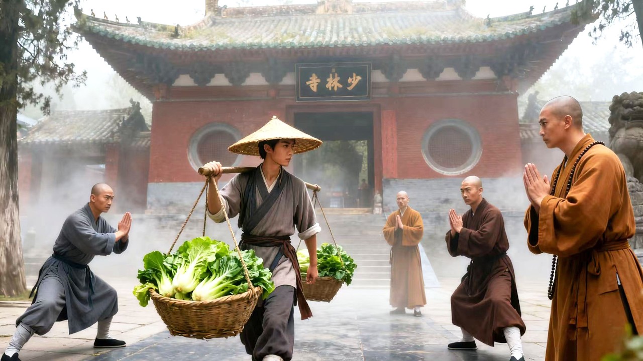 送菜小夥竟是絕世武學高手！一招擊敗三位高僧！ 💥 中國電視劇 | KungFu