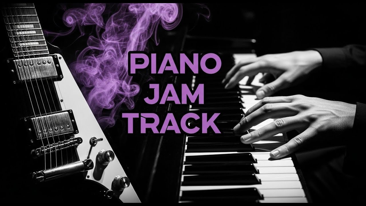 Blues Backing Track Piano Jam Track for Iconic Riffs
