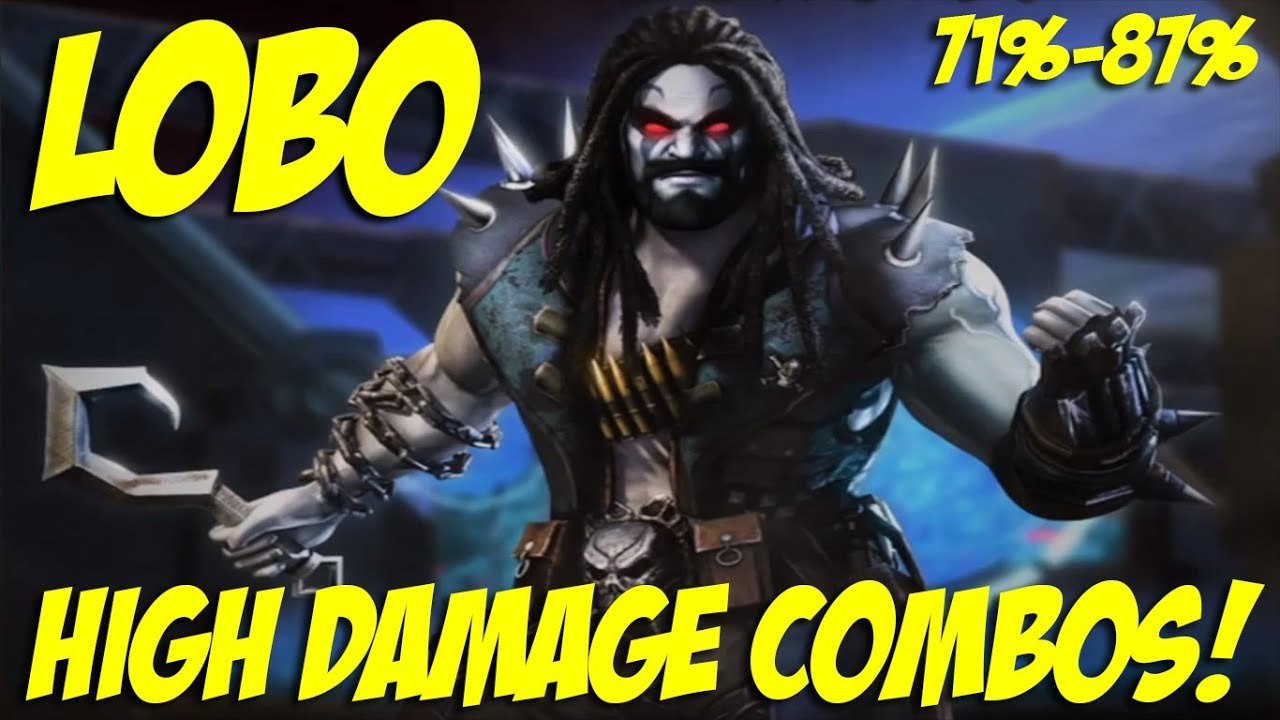 Injustice - Lobo High Damage Combos (71% - 87%)