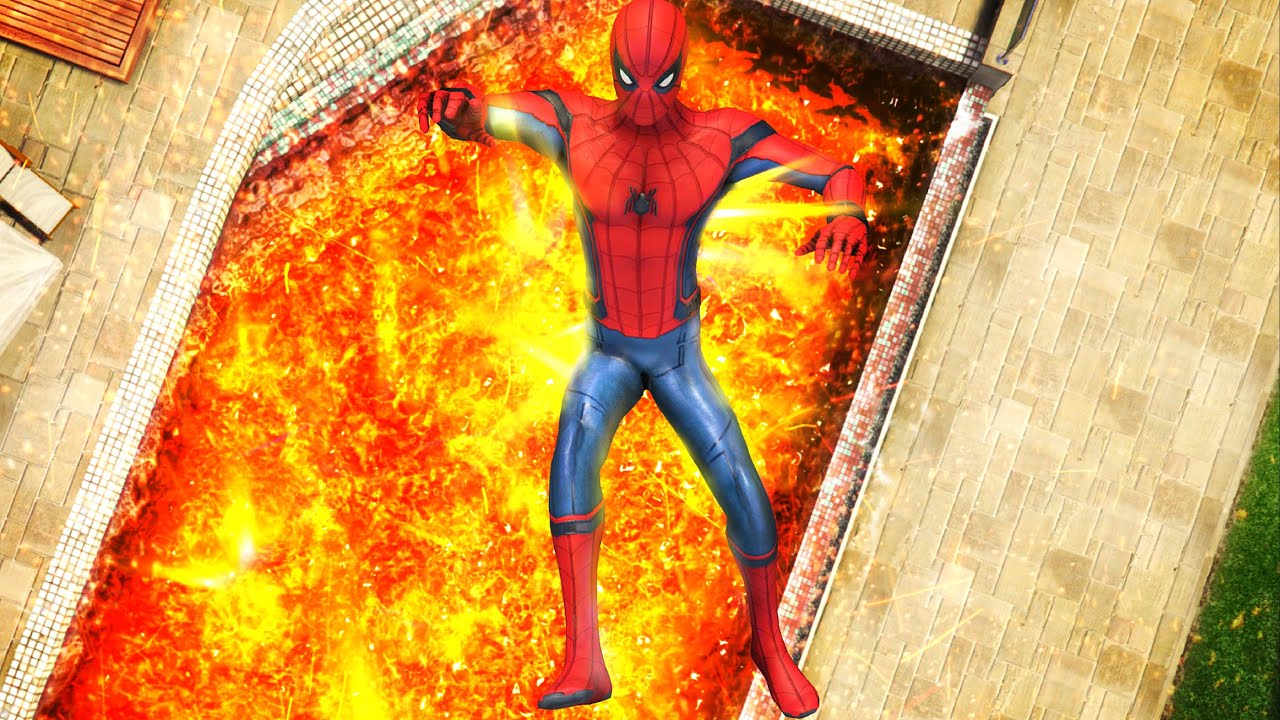 GTA 5 Epic Ragdolls | SPIDERMAN Jumps/Fails ep.14 (Funny Moments)