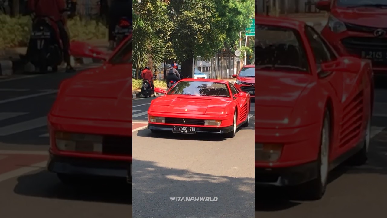 Pesona Ferrari senior (Ferrari Testarossa) #shorts #ferrari512tr