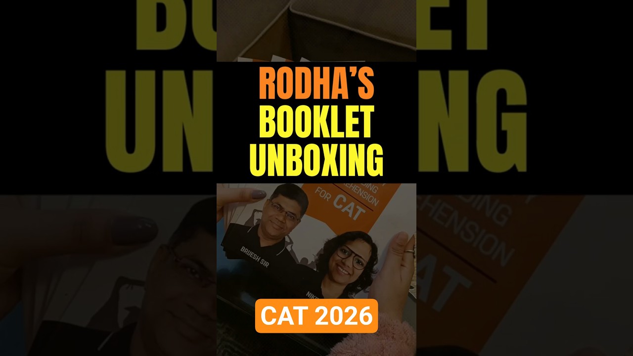 Распаковка книг RODHA CAT 2026 | Раскрытие: материалы для подготовки к экзаменам Quant LRDI VARC