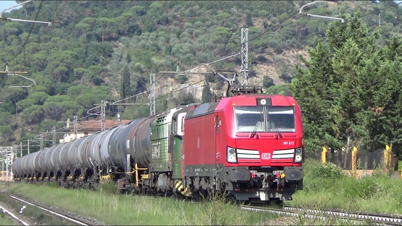 Linea Firenze Pisa, raccolta di treni merci e D445 alle stazioni di empoli e montelupo capraia