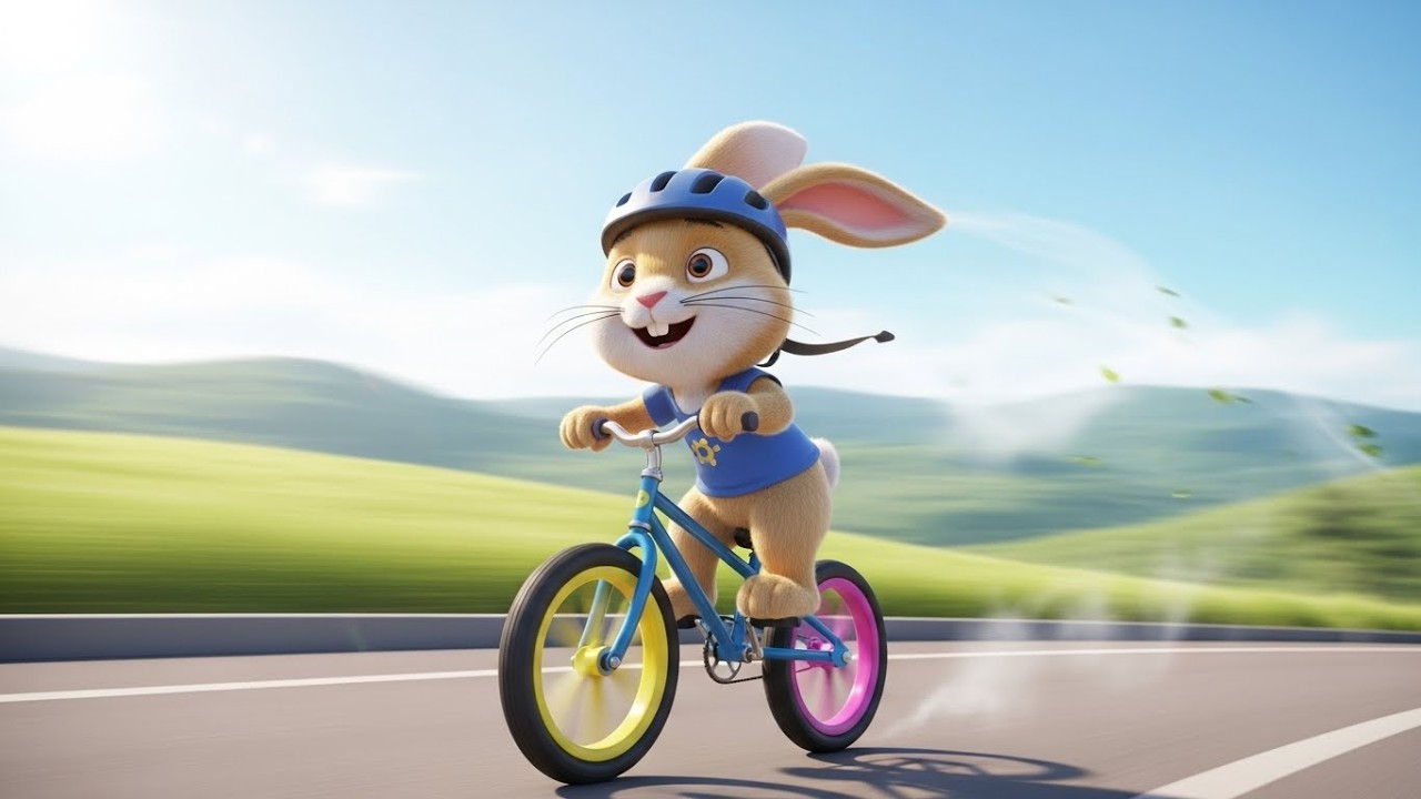 Велосипед Банни издает звук «Звонок-Звонок» 🐰🚲🔔 | Мультфильм для детей и весёлые приключения