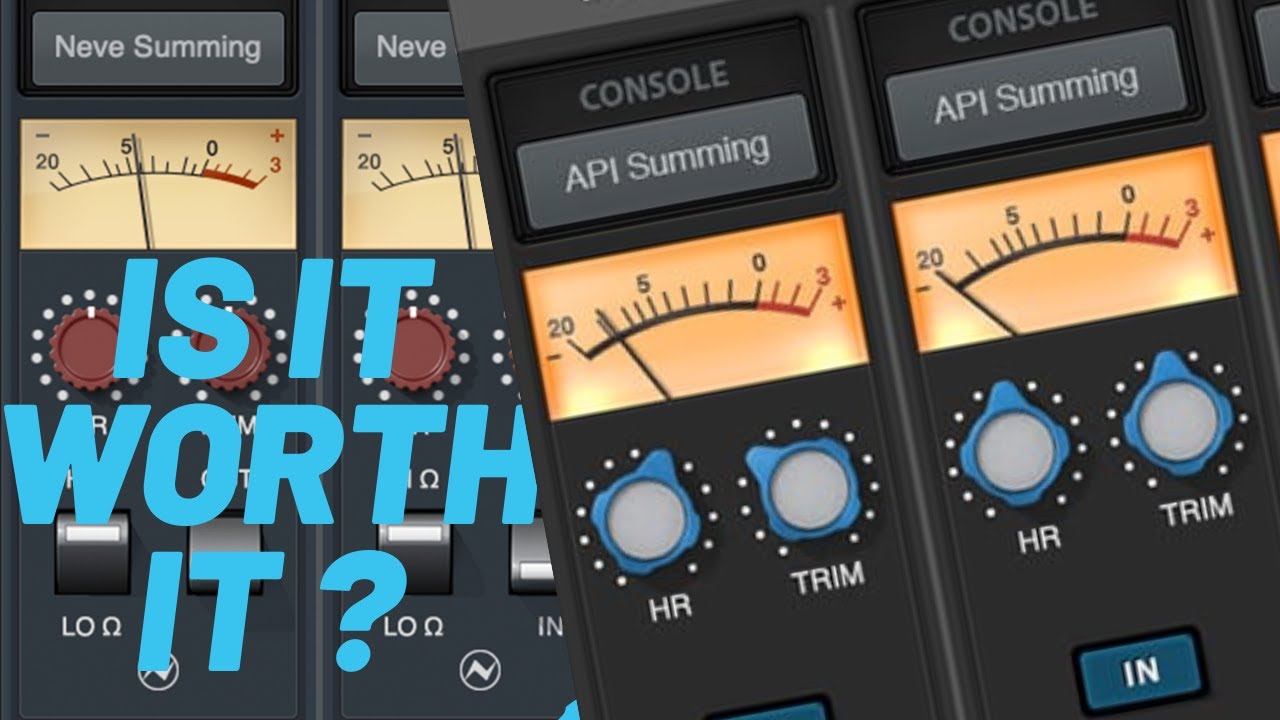 API vs. NEVE Summing. Is it worth it?