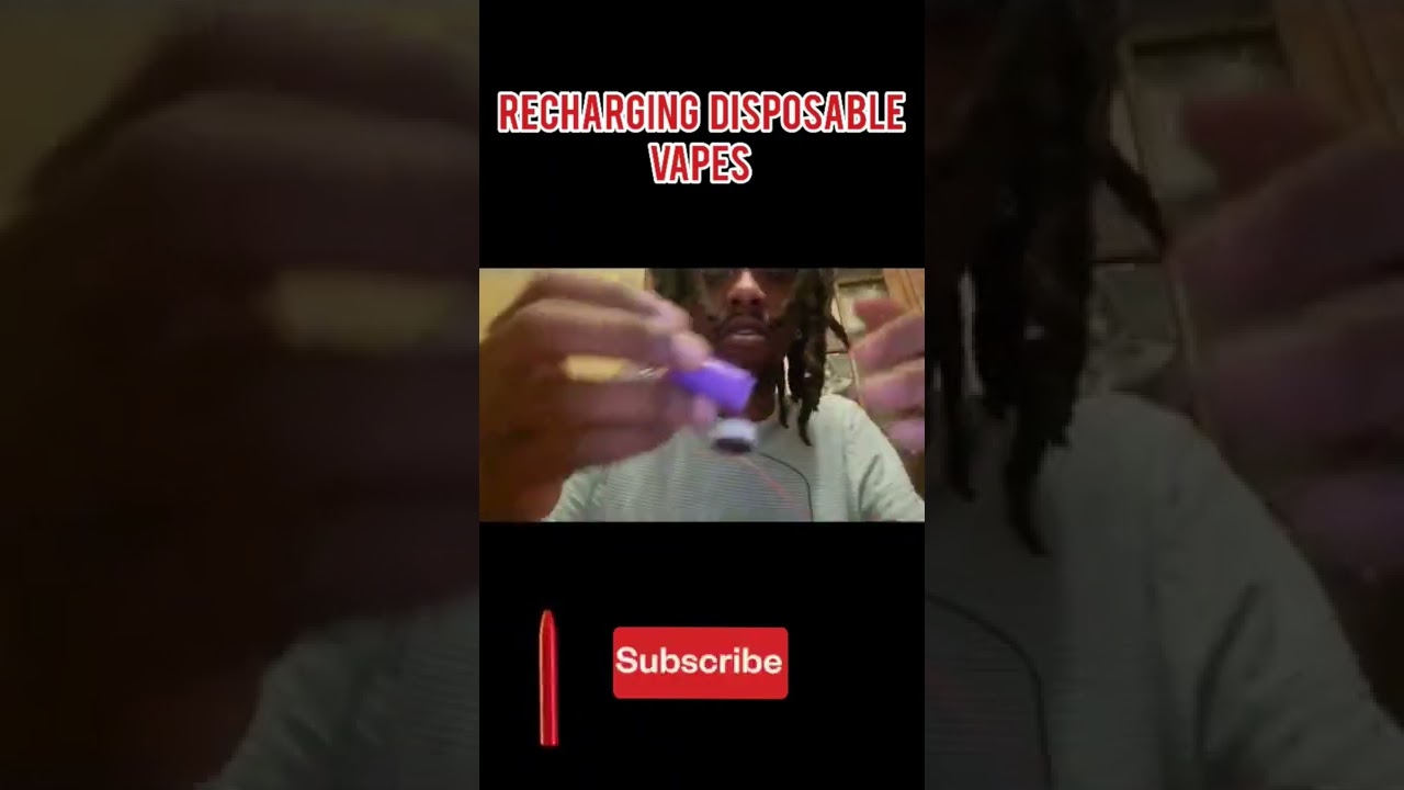 HOW TO RECHARGE A DISPOSABLE VAPE 😧 #vape #recharge #disposablevape