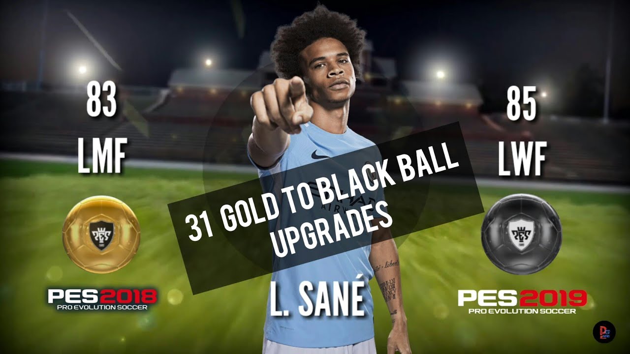 Final 31 GOLD TO BLACK Balls Upgrade in PES 19 Mobile [Officially]