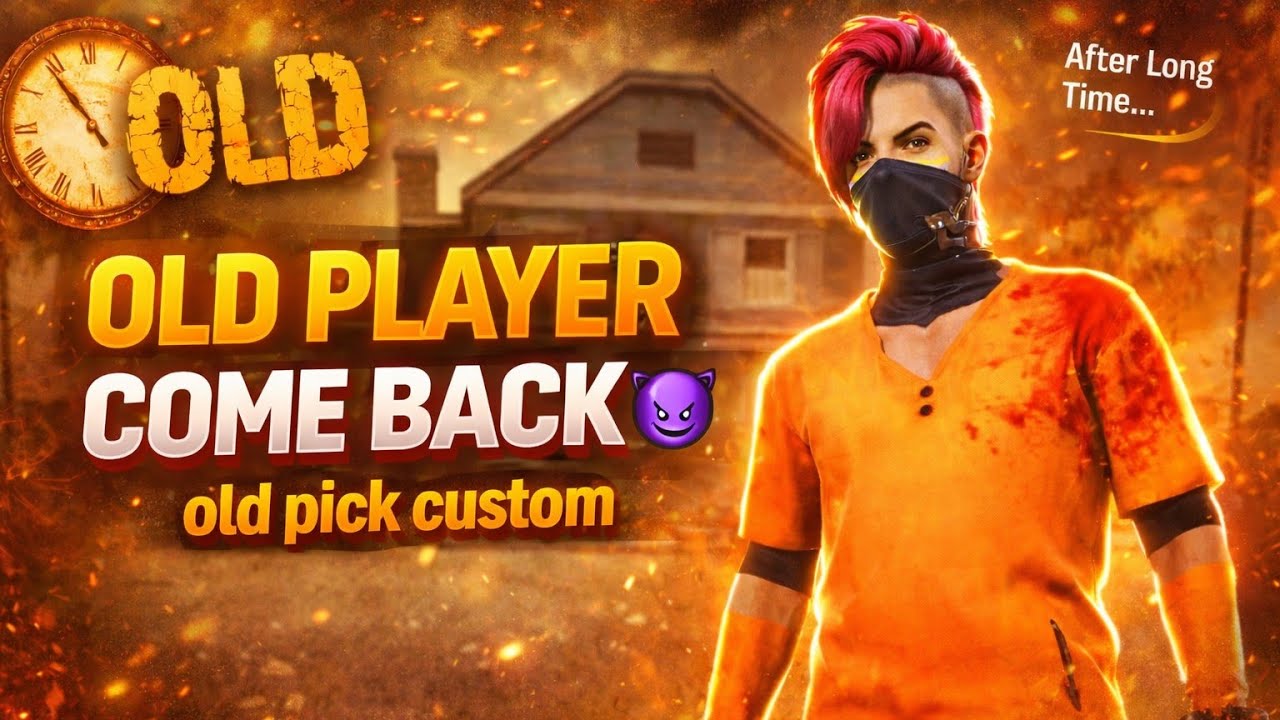 Old Pick Custom Gameplay | 🔥 Old Player Come Back 😈 