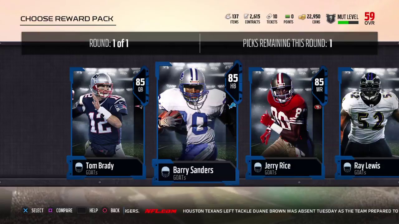 MUT GOAT EDITION PACK OPENING!!!! MADDEN NFL 18