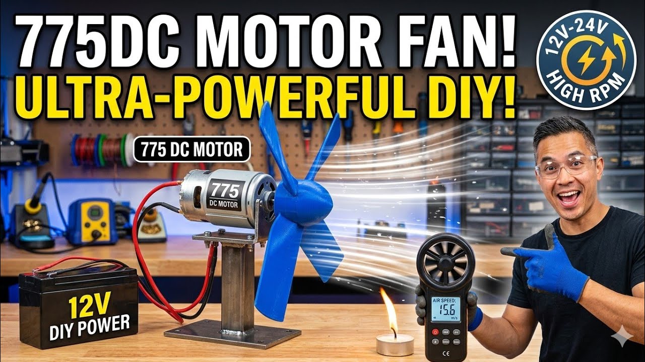 DIY Portable & Rechargeable DC Fan.