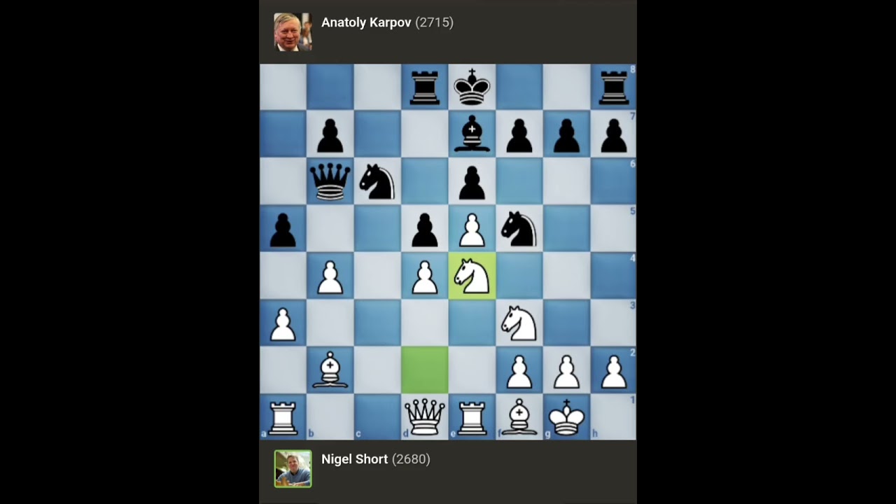 Nigel Short vs Anatoly Karpov || World Championship Match • Linares - Spain (1992)