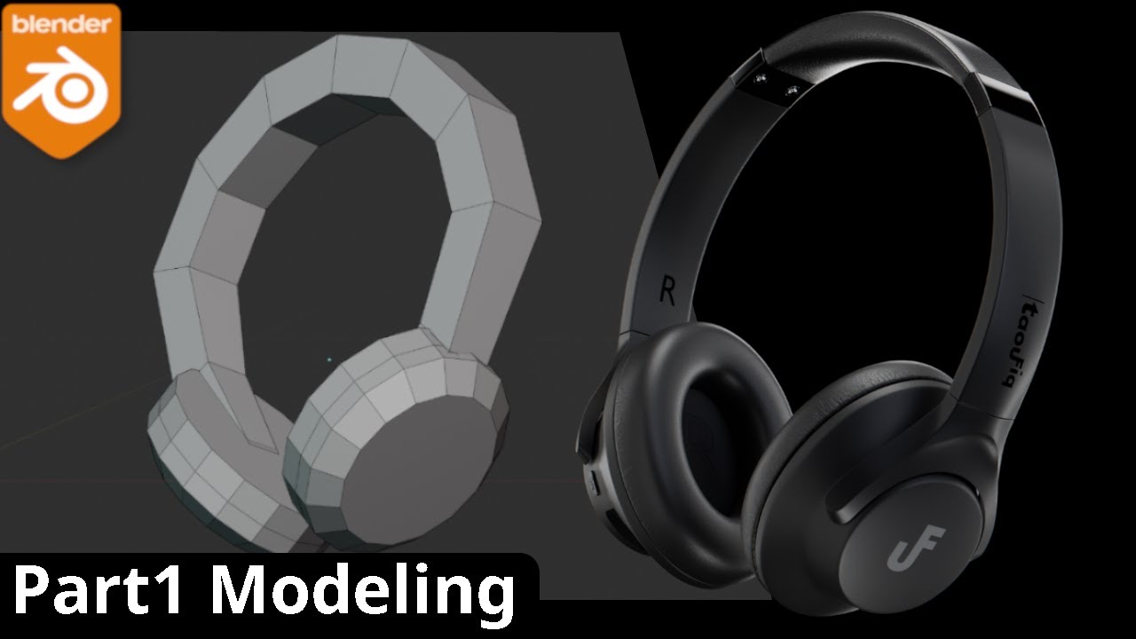 كيف تصمم سماعات 3D احترافية في Blender؟ 🎧 | Modeling Tutorial Part 1