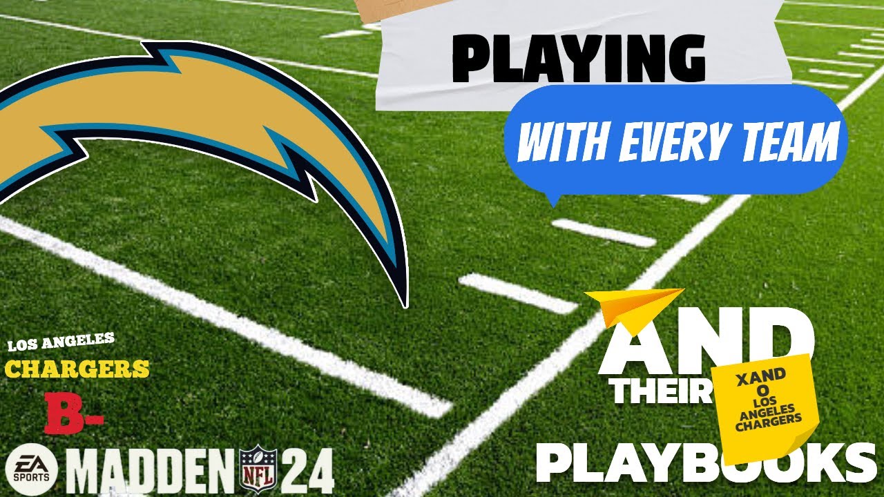 Los Angeles Chargers - Using Every Team in Madden with their Playbook - Chargers - Madden 24