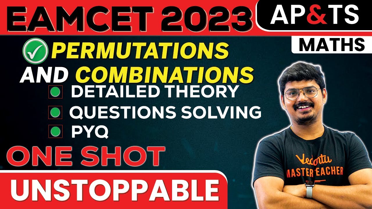Complete Permutation & Combination in One Shot | Class11 Maths | EAMCET 2024 Maths | AP &TS