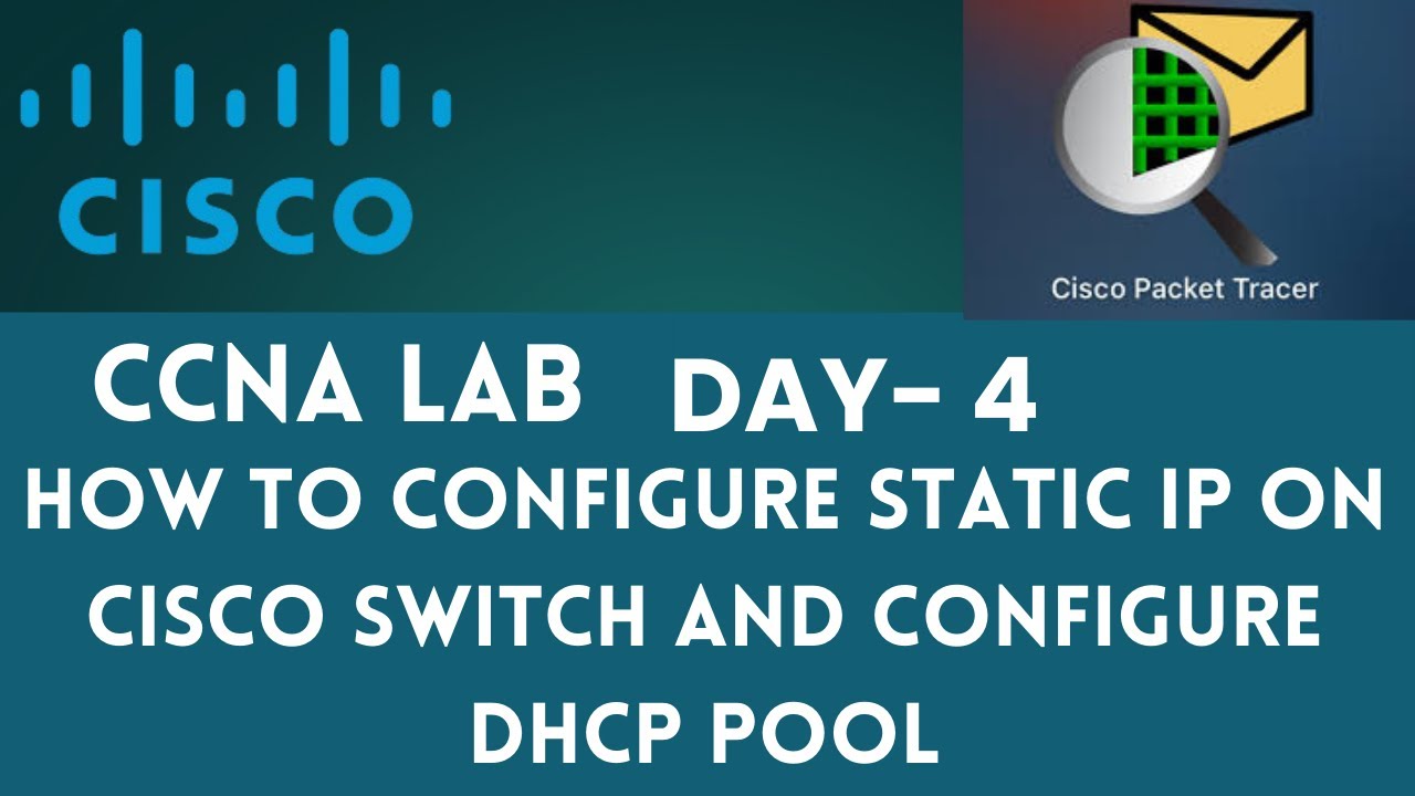 Как настроить статический IP-адрес на коммутаторе Cisco и настроить пул DHCP | Лабораторная работ...