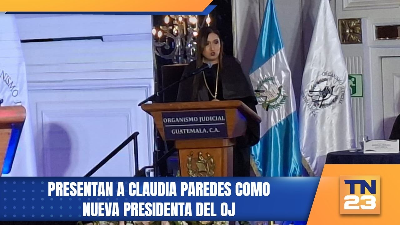 Presentan a Claudia Paredes como nueva presidenta del OJ