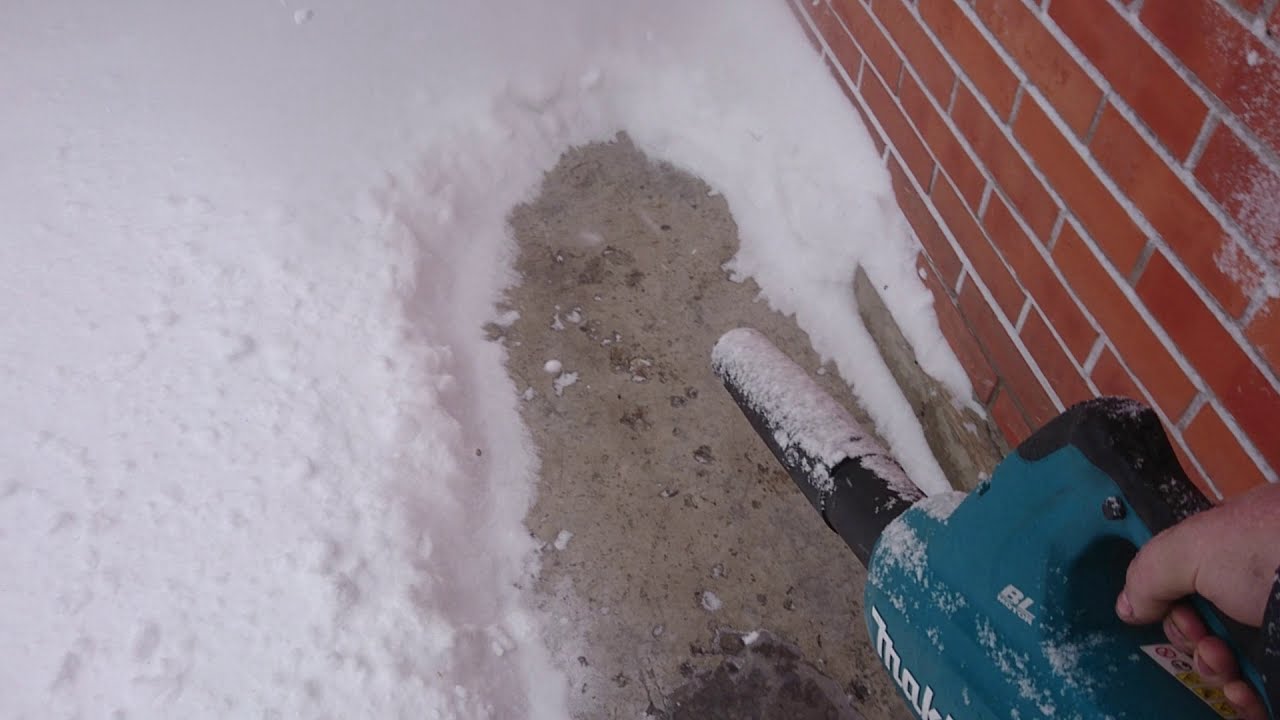 Makita Dub362z snow test / тест снег 10см