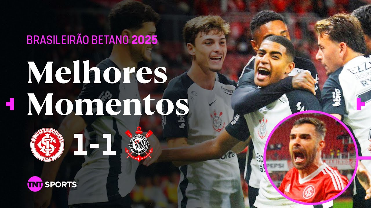 EMPATE NO &Uacute;LTIMO LANCE! Internacional 1x1 Corinthians - Melhores Momentos - Brasileir&atilde;o Betano