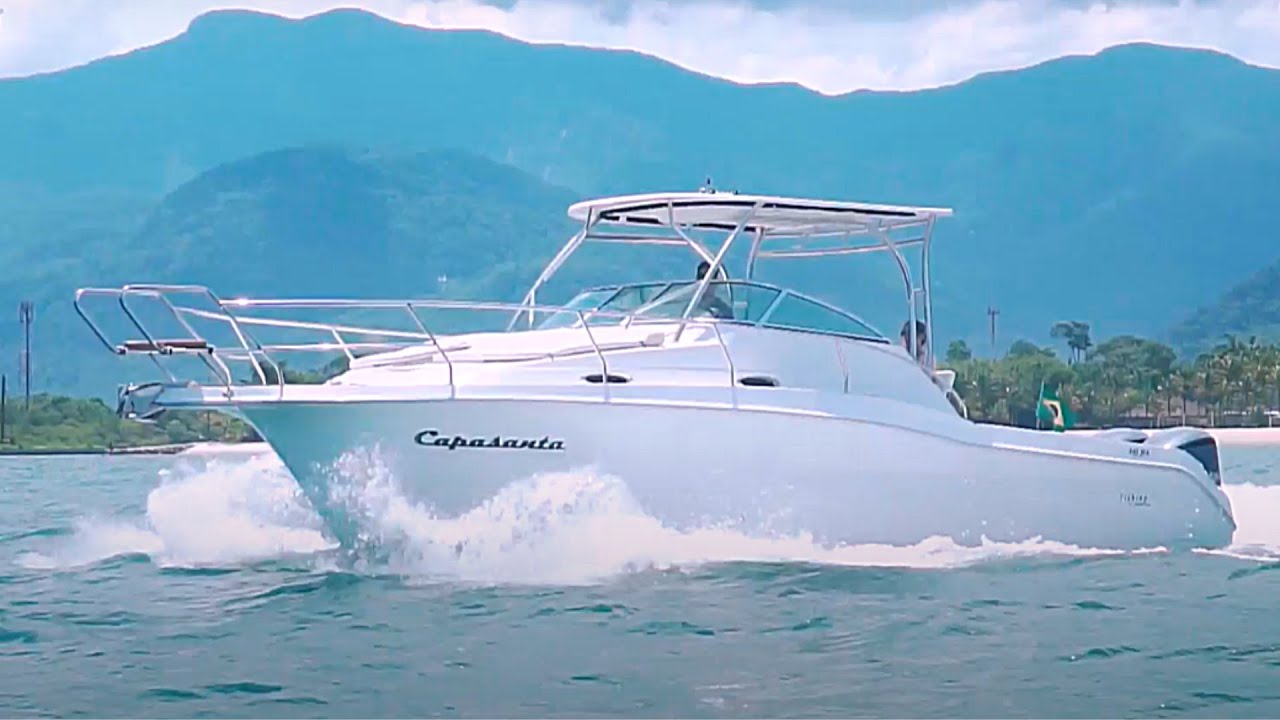 Fishing 34 WA - Lancha de pesca e passeio: Casco resistente e navegação valente // Raio-X Bombarco