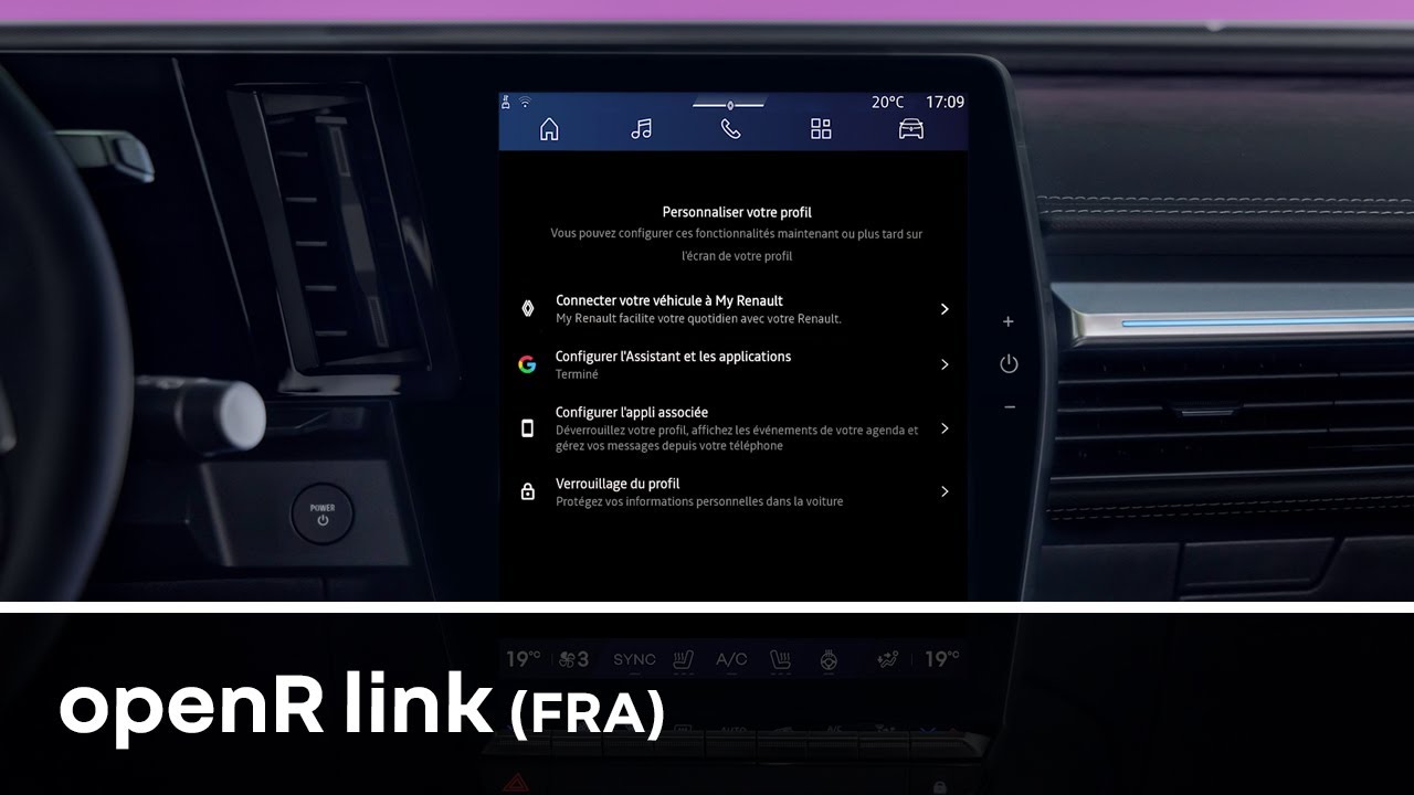 assistant de configuration openR link