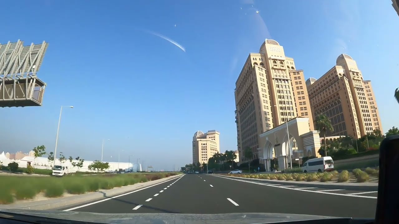 4K Qatar  - City Tour driving around Doha