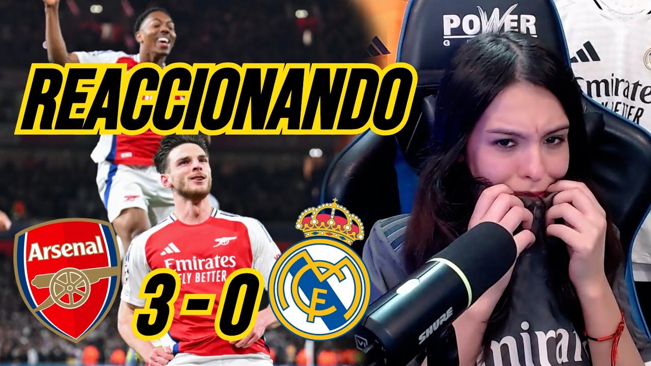 REACCIONES DE UN HINCHA Arsenal vs Real Madrid 3-0 *CON HUMILLACIÓN*