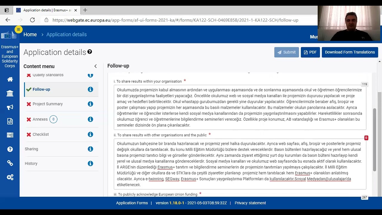 Erasmus+KA122 Projesinin Bir Kısmı olan 