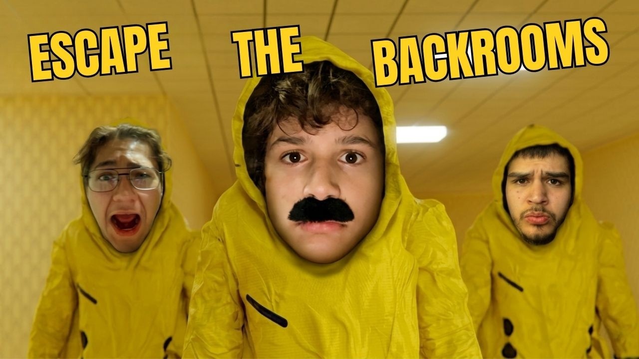 HE CANT SWIM!!!  ESCAPE THE BACKROOMS EP 4!!!!