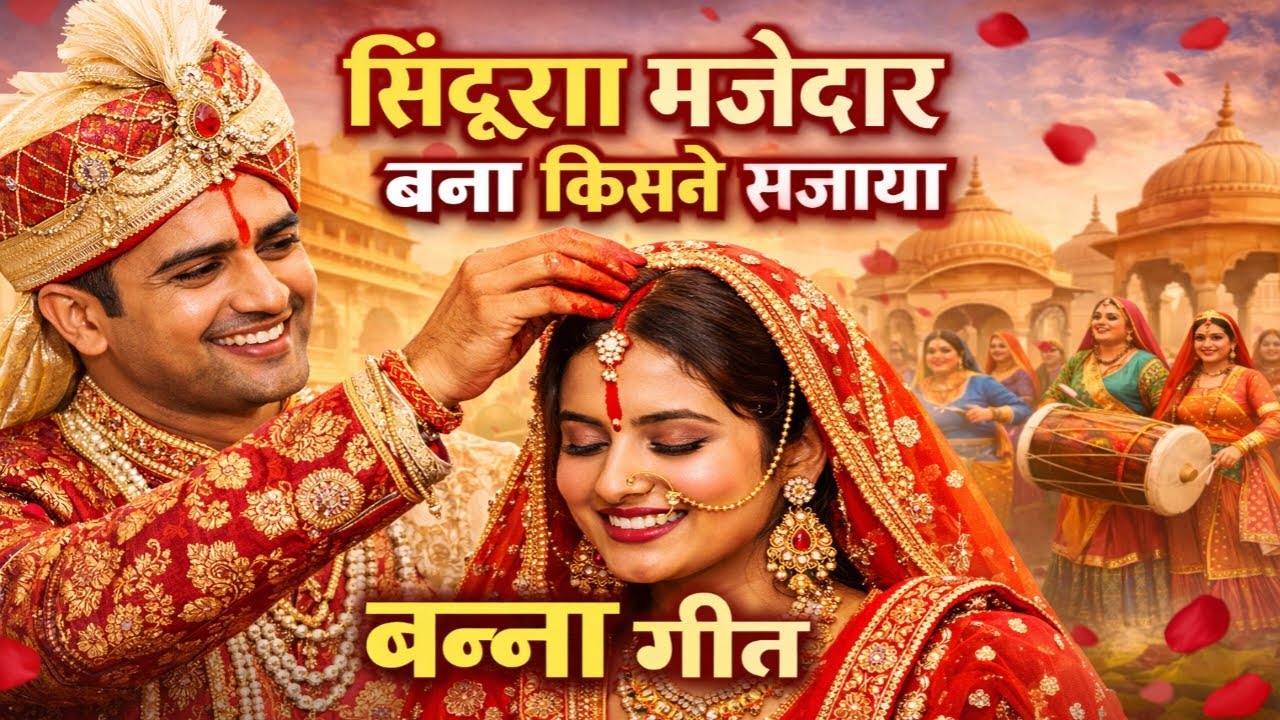 सिंदूरा मजेदार बना किसने सजाया ❤️ बन्ना गीत